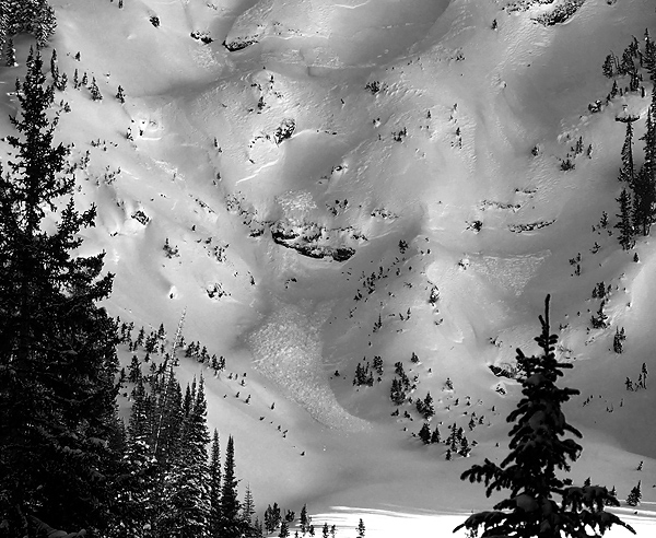 Wind slabs near Cooke City