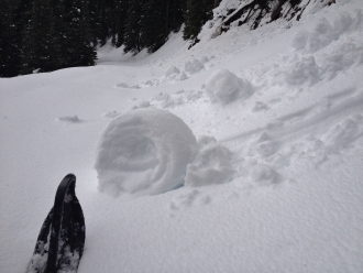 Pinwheels of snow